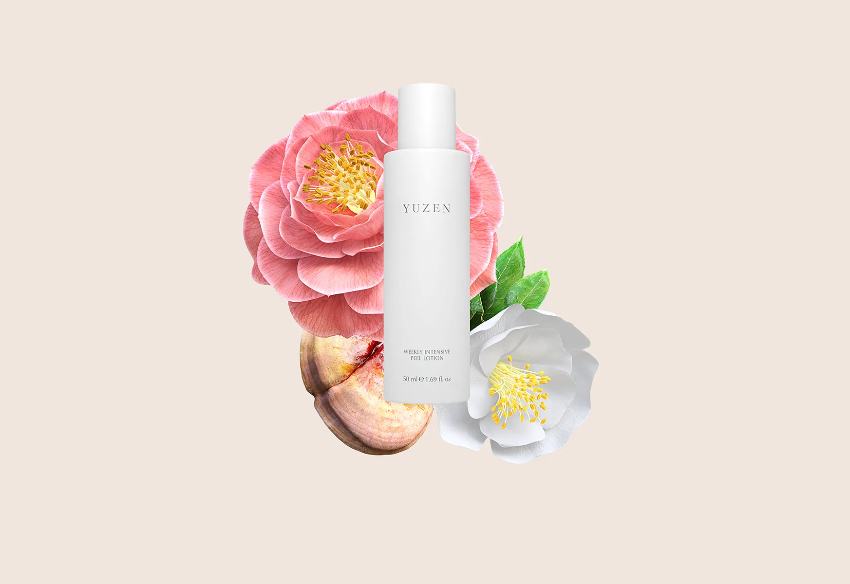 Yuzen advertising campaign with colourful 3D flowers, photography by Filippo Piantanida